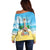 Hawaiian Ukulele Off Shoulder Sweater Sound Of Happiness