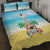 Hawaiian Ukulele Quilt Bed Set Sound Of Happiness