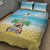 Hawaiian Ukulele Quilt Bed Set Sound Of Happiness