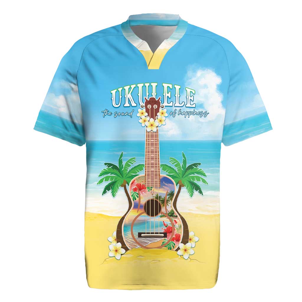 Hawaiian Ukulele Rugby Jersey Sound Of Happiness