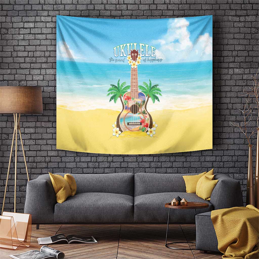 Hawaiian Ukulele Tapestry Sound Of Happiness