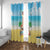 Hawaiian Ukulele Window Curtain Sound Of Happiness