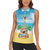 Hawaiian Ukulele Women Sleeveless Polo Shirt Sound Of Happiness