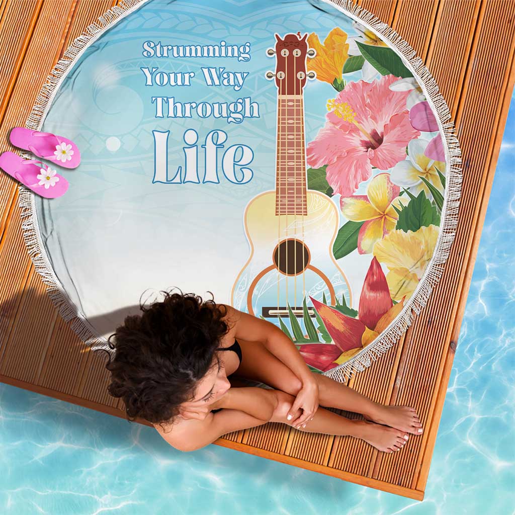 National Ukulele Day Beach Blanket Tropical Vibe