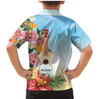 National Ukulele Day Family Matching Mermaid Dress and Hawaiian Shirt Tropical Vibe