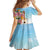 National Ukulele Day Kid Short Sleeve Dress Tropical Vibe