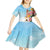 National Ukulele Day Kid Short Sleeve Dress Tropical Vibe