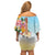 National Ukulele Day Off Shoulder Short Dress Tropical Vibe