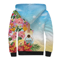 National Ukulele Day Sherpa Hoodie Tropical Vibe