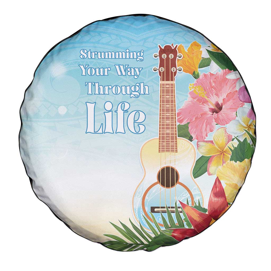 National Ukulele Day Spare Tire Cover Tropical Vibe