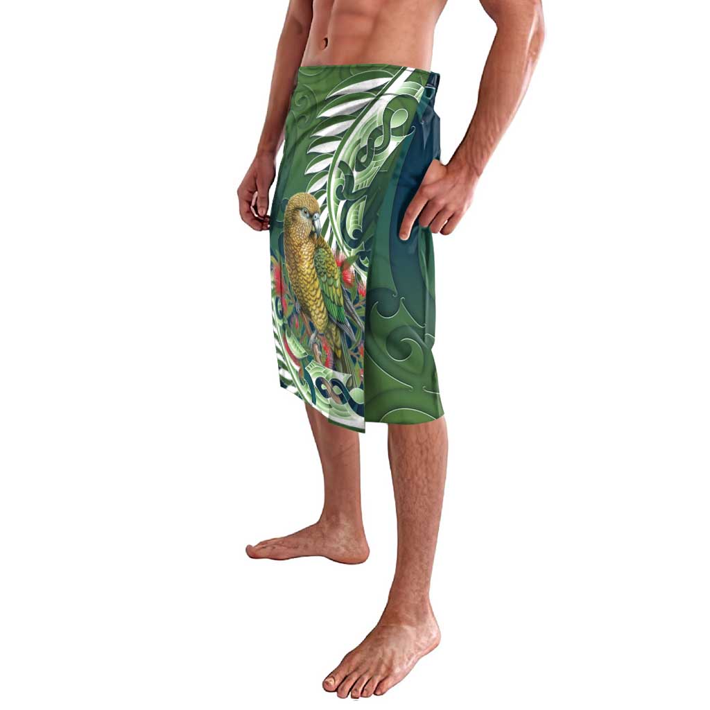 New Zealand Kea Bird Lavalava With Maori Koru Fern - Polynesian Pride