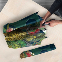 New Zealand Kea Bird Umbrella With Maori Koru Fern - Polynesian Pride