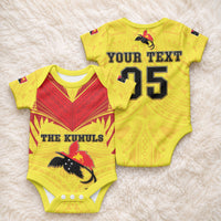 Papua New Guinea Rugby Custom Baby Onesie Kumuls Heritage LT05 - Polynesian Pride