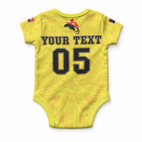 Papua New Guinea Rugby Custom Baby Onesie Kumuls Heritage LT05 - Polynesian Pride