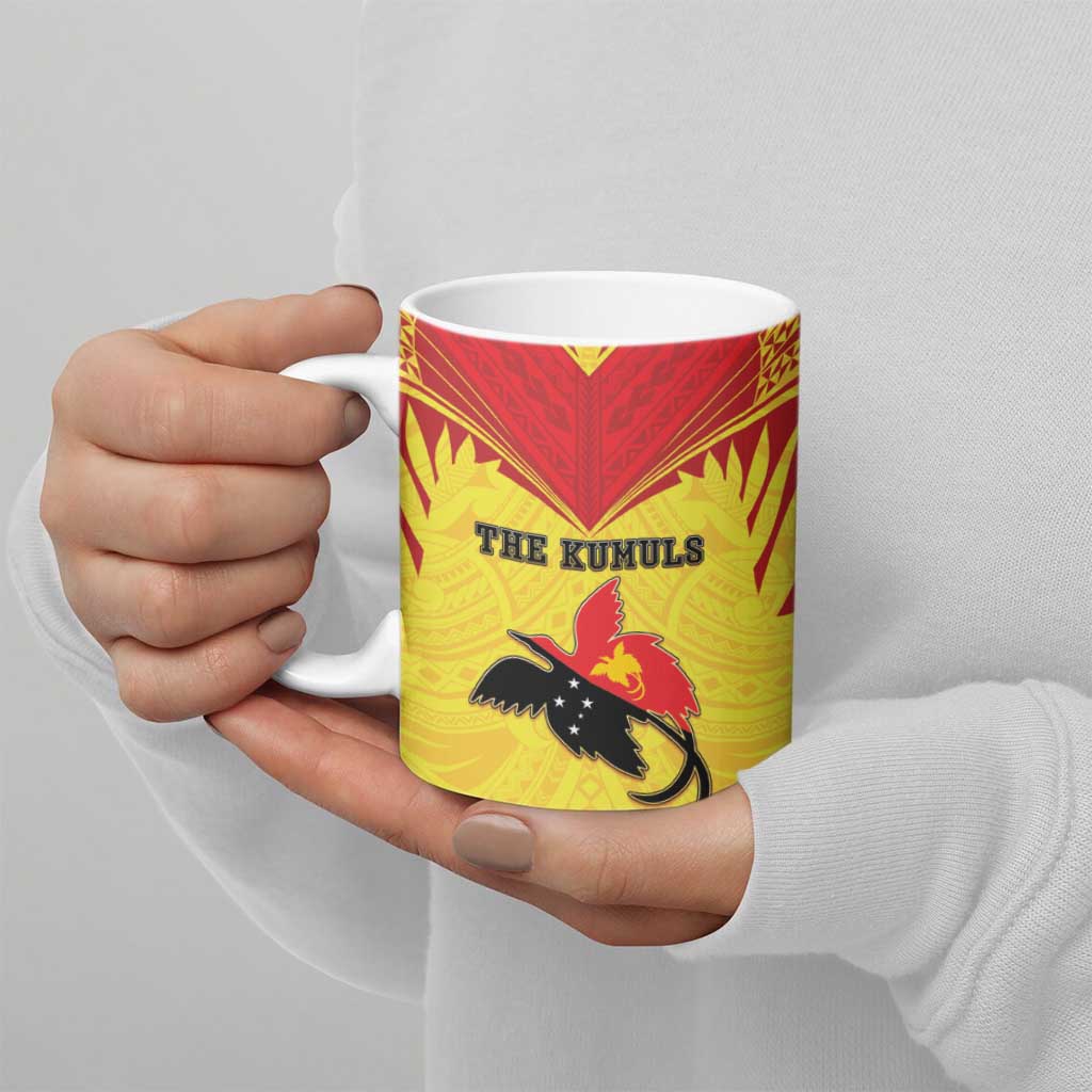 Papua New Guinea Rugby Custom Ceramic Mug Kumuls Heritage
