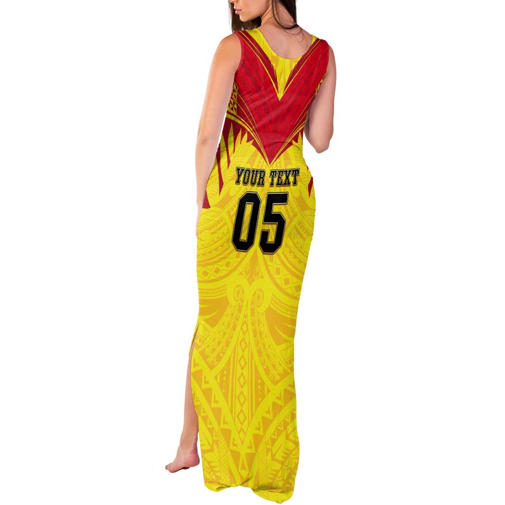 Papua New Guinea Rugby Custom Tank Maxi Dress Kumuls Heritage