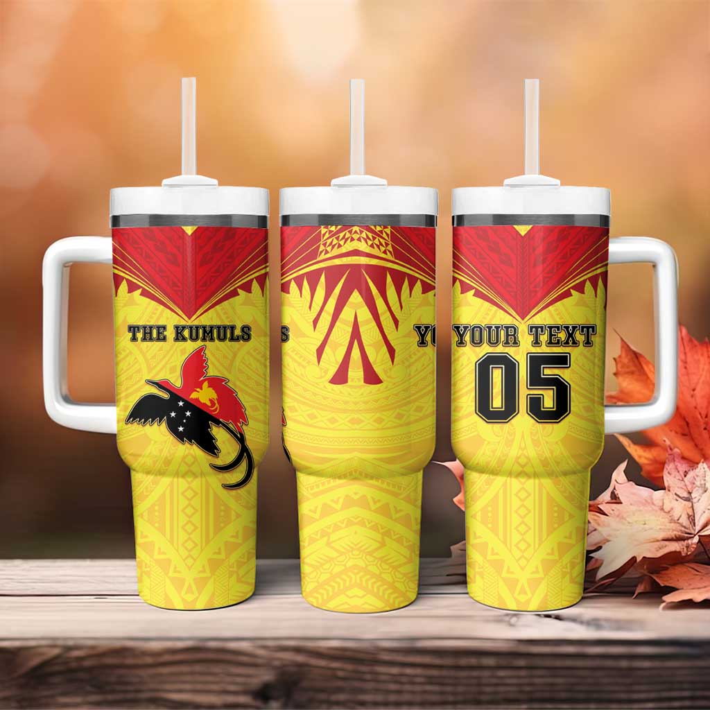 Papua New Guinea Rugby Custom Tumbler With Handle Kumuls Heritage