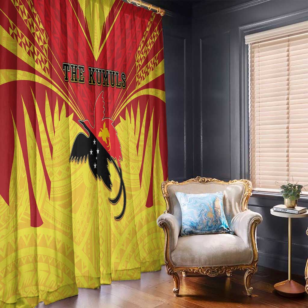 Papua New Guinea Rugby Window Curtain Kumuls Heritage