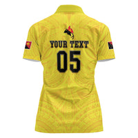 Papua New Guinea Rugby Custom Women Polo Shirt Kumuls Heritage