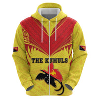 Papua New Guinea Rugby Custom Zip Hoodie Kumuls Heritage