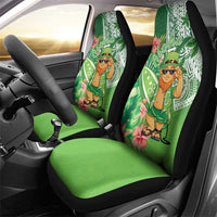 Aloha Hawaii St Patrick's Day Car Seat Cover Polynesian Style
