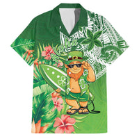 Aloha Hawaii St Patrick's Day Family Matching Mermaid Dress and Hawaiian Shirt Polynesian Style