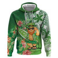 Aloha Hawaii St Patrick's Day Hoodie Polynesian Style