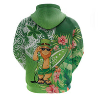 Aloha Hawaii St Patrick's Day Hoodie Polynesian Style