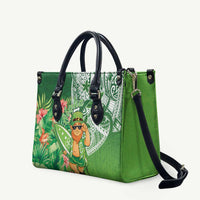 Aloha Hawaii St Patrick's Day Leather Bag Polynesian Style