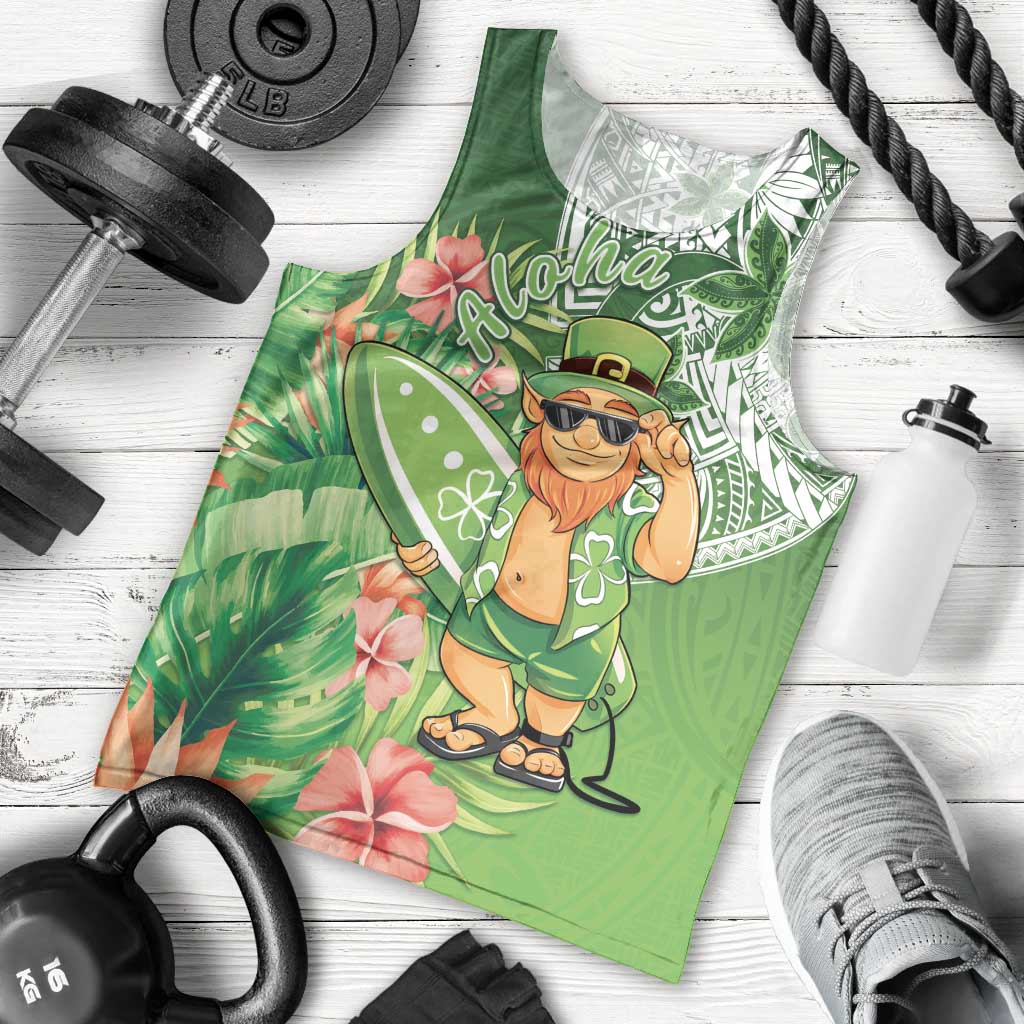 Aloha Hawaii St Patrick's Day Men Tank Top Polynesian Style