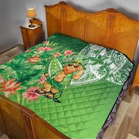 Aloha Hawaii St Patrick's Day Quilt Polynesian Style