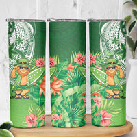 Aloha Hawaii St Patrick's Day Skinny Tumbler Polynesian Style