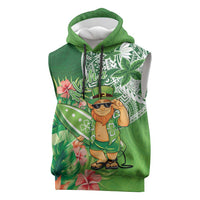 Aloha Hawaii St Patrick's Day Sleeveless Hoodie Polynesian Style