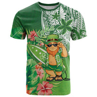 Aloha Hawaii St Patrick's Day T Shirt Polynesian Style