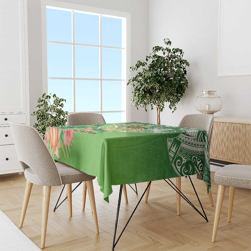 Aloha Hawaii St Patrick's Day Tablecloth Polynesian Style
