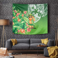 Aloha Hawaii St Patrick's Day Tapestry Polynesian Style