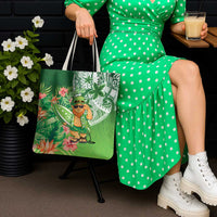 Aloha Hawaii St Patrick's Day Tote Bag Polynesian Style