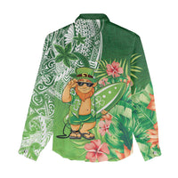Aloha Hawaii St Patrick's Day Women Casual Shirt Polynesian Style