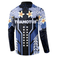 French Polynesia Tuamotu Archipelago Button Sweatshirt Polynesian Pattern Unique Style