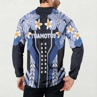 French Polynesia Tuamotu Archipelago Button Sweatshirt Polynesian Pattern Unique Style
