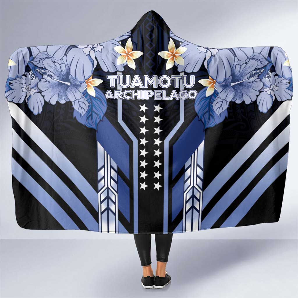 French Polynesia Tuamotu Archipelago Hooded Blanket Polynesian Pattern Unique Style