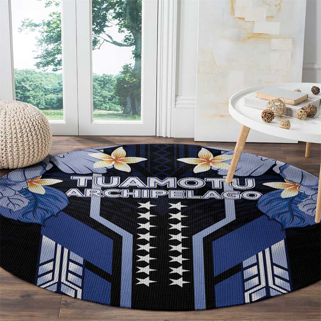 French Polynesia Tuamotu Archipelago Round Carpet Polynesian Pattern Unique Style