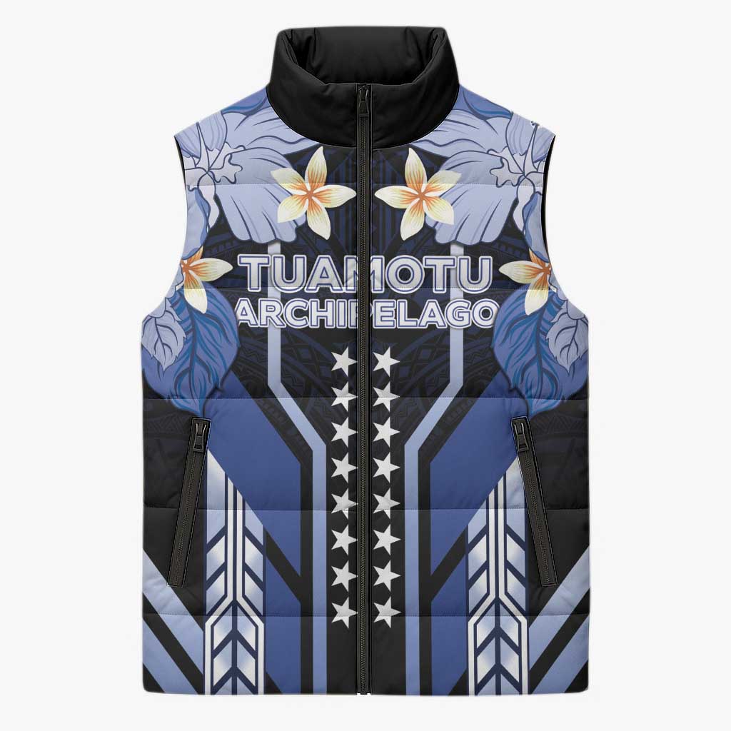 French Polynesia Tuamotu Archipelago Sleeveless Puffer Jacket Polynesian Pattern Unique Style