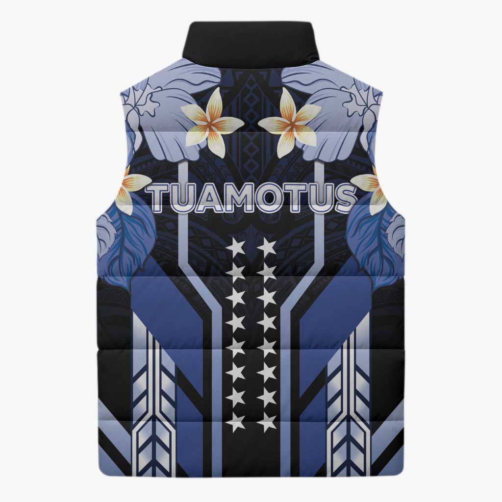 French Polynesia Tuamotu Archipelago Sleeveless Puffer Jacket Polynesian Pattern Unique Style