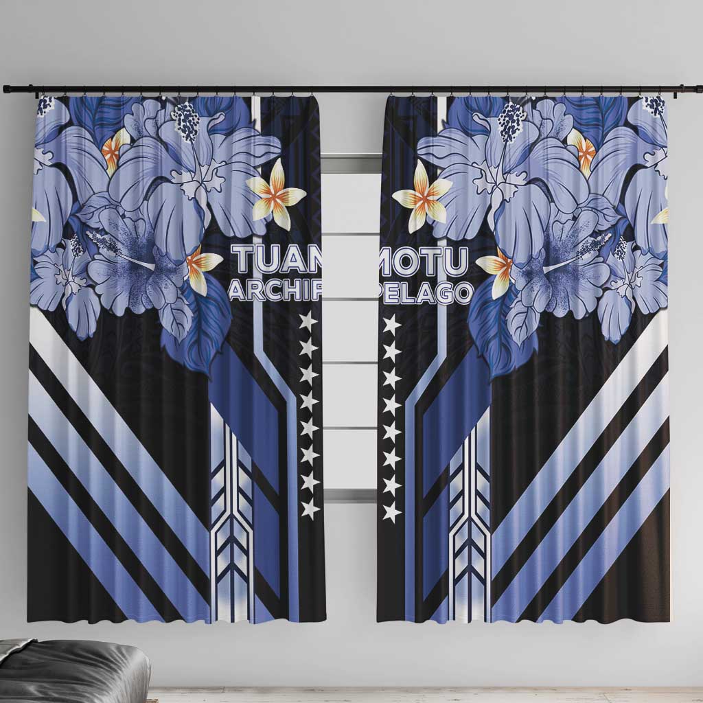 French Polynesia Tuamotu Archipelago Window Curtain Polynesian Pattern Unique Style