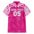 New Zealand Fern Women Rugby Custom Family Matching Tank Maxi Dress and Hawaiian Shirt Pink Maori Pattern