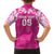 New Zealand Fern Women Rugby Custom Kid Hawaiian Shirt Pink Maori Pattern