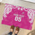 New Zealand Fern Women Rugby Custom Rubber Doormat Pink Maori Pattern