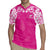 New Zealand Fern Women Rugby Custom Rugby Jersey Pink Maori Pattern
