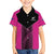New Zealand Fern Rugby Custom Kid Hawaiian Shirt Pink Maori Pattern